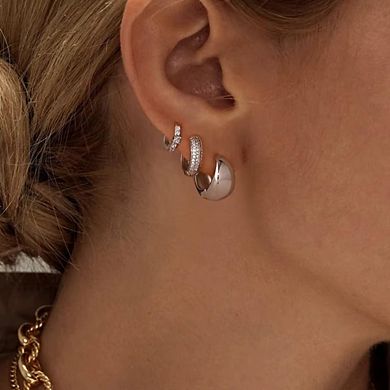 Dainty Huggie Hoop Earrings -3 Pairs