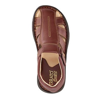 NEW FERRATO men\'s leather sandals in light brown Ferrato Men main image 2