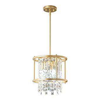 Modern Linear Crystal Chandelier, Farmhouse Rectangle Fixture for Kitchen Island Dining