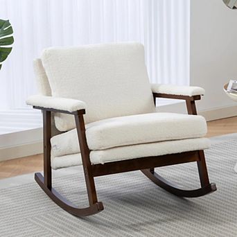 CEWOR Upholstered Rocking Chairs