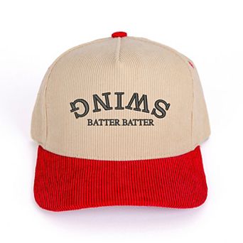 Upside Down Swing Batter Batter - Women's Corduroy Trucker Hat