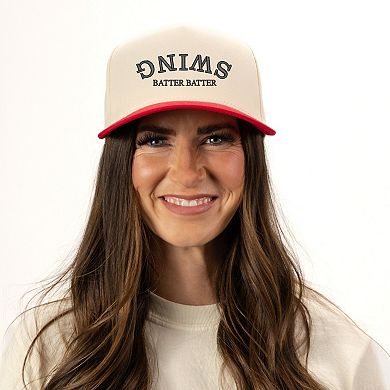Upside Down Swing Batter Batter - Women's Canvas Trucker Hat