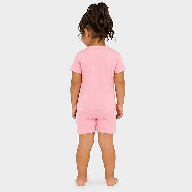 Brave Girls Club Cursive - Toddler Crew Shorts Set