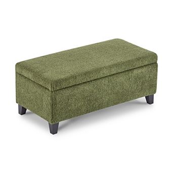 Christopher Knight Home Storage Ottoman with Floral Pattern Soft-Close Hinges for Blankets