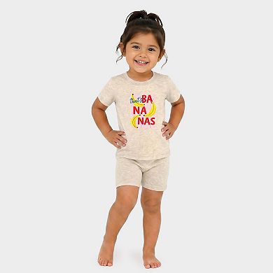That's Bananas Stripes - Toddler Crew Shorts Set