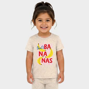 That's Bananas Stripes - Toddler Crew Shorts Set