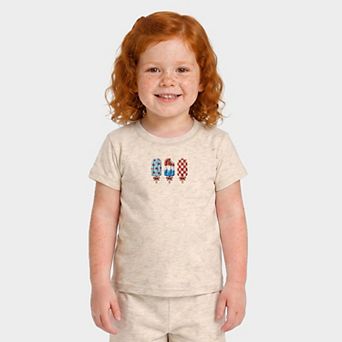 Patriotic Popsicles - Toddler Crew Shorts Set