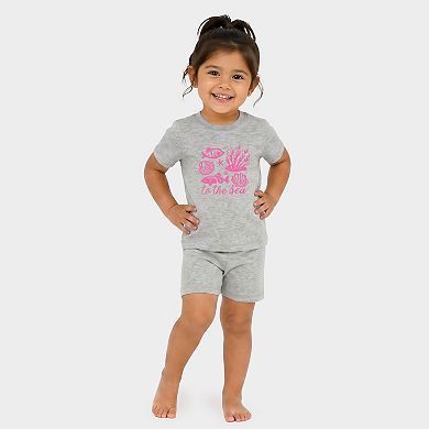 To The Sea Creatures - Toddler Crew Shorts Set