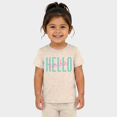 Hello Sunshine Tall - Toddler Crew Shorts Set