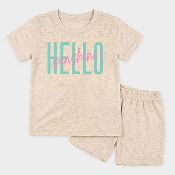 Hello Sunshine Tall - Toddler Crew Shorts Set