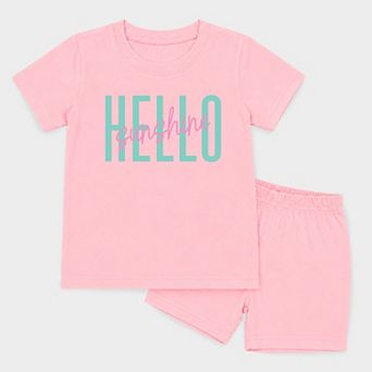 Hello Sunshine Tall - Toddler Crew Shorts Set