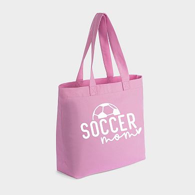 Soccer Mom Ball - Zippered Canvas Tote