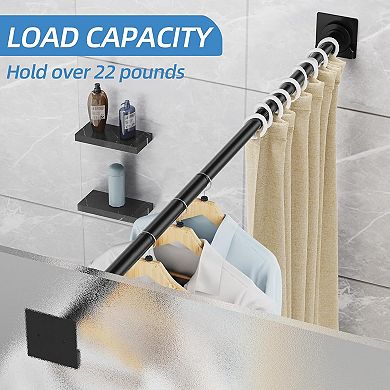 Shower Curtain Rod 32-68 Inches, Stainless Steel Adjustable Spring Tension Rods