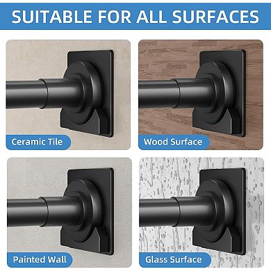 Shower Curtain Rod 32-68 Inches, Stainless Steel Adjustable Spring Tension Rods
