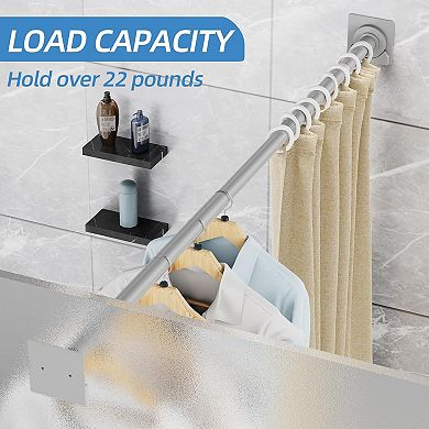Shower Curtain Rod 32-80 Inches, Stainless Steel Adjustable Spring Tension Rods