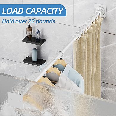 Shower Curtain Rod 32-92 Inches, Stainless Steel Adjustable Spring Tension Rods