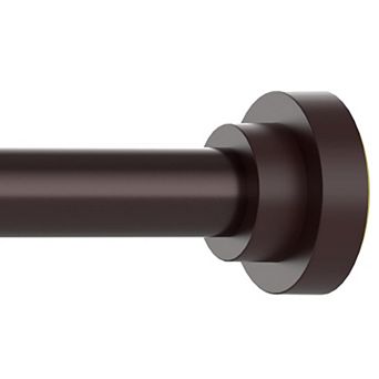 Shower Curtain Rod Adjustable 43-66 inch, Stainless Steel Spring Tension Curtain Rod