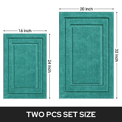 Microfiber Bathroom Rug Set Super Absorbent Non Slip Washable
