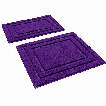 Microfiber Bathroom Rug Set Super Absorbent Non Slip Washable