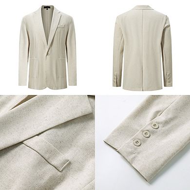 Men's Classic-Fit Blazer Unstructured Lightweight Casual Sport Coat