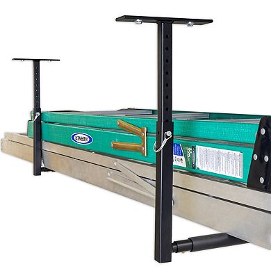 Hi-Port 2 Ladder Adjustable Ceiling Storage Rack - Single Sided - Holds 75 lbs