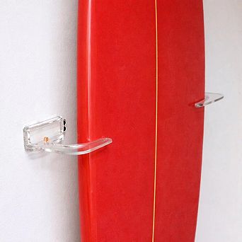 Maui Surfboard Display - Vertical Clear Rack - Holds 50 lbs