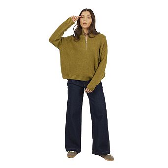 Brave Soul Womens/Ladies Half Zip Jumper