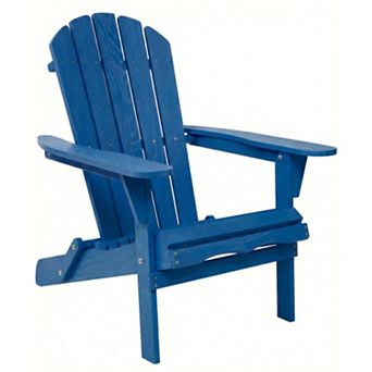Pnronnc Embossed Wooden Folding Adirondack Chair for Patio Backyard and Fire Pit