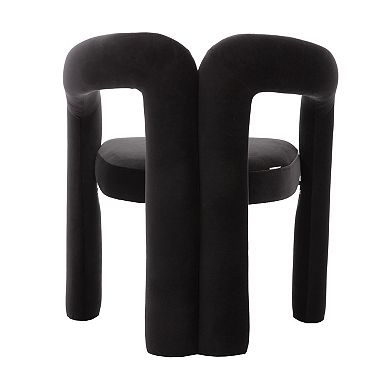 Pnronnc Velvet Upholstered Barrel Dining Chairs Set of 2 Accent Armchairs