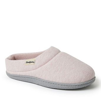 Women's Dearfoams Lacey Rib Knit Slip-On Clog Slippers