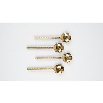 Flower Shaped Brass Cocktail Spoons