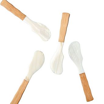 Shell & Bamboo Spreaders - Set of 4