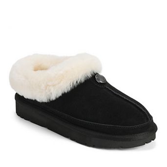 Dearfoams Coin Adelaide Women's Slip-On Faux Fur Clog Slippers