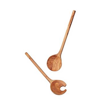 Olive Wood Crescent Serving Set