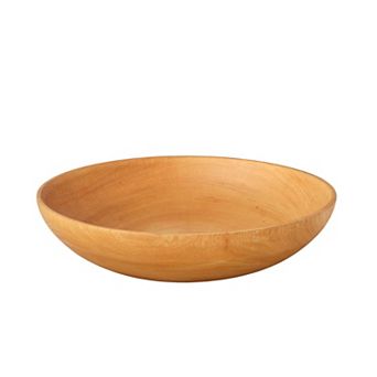 Kiln Mango Wood Shallow Bowl
