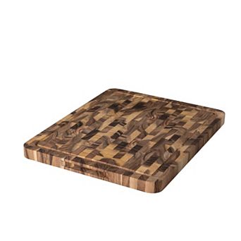 Acacia End Grain Rectangular Cutting Board Large