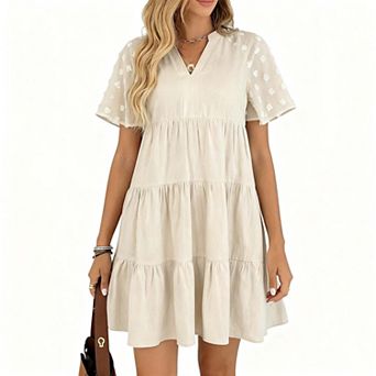 Trendsi Casual Tiered Mini Dress