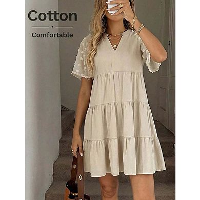 Trendsi Casual Tiered Mini Dress