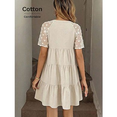 Trendsi Casual Tiered Mini Dress