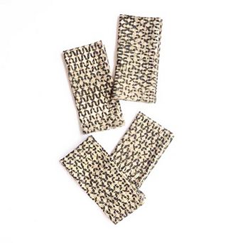 Boho Block Print Napkins Set of 4