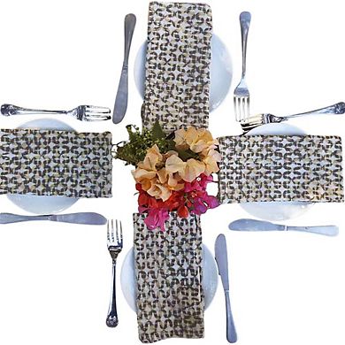 Boho Block Print Napkins Set of 4
