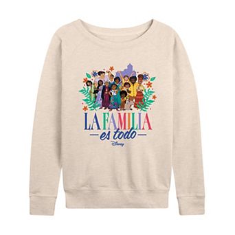 Women's Disney's Encanto "La Familia Es Todo" French Terry Long Sleeve Tee