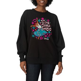 Women's Disney's Encanto Mirabel "Mira Cómo Florezco" Oversized Fleece Crew Sweatshirt