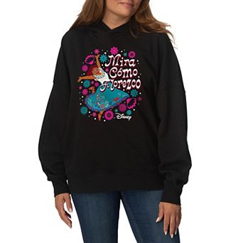 Women's Disney's Encanto Mirabel "Mira Cómo Florezco" Oversized Fleece Hoodie Sweatshirt