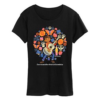 Women's Disney / Pixar's Coco "Los Recuerdos Viven En La Música" Graphic Tee