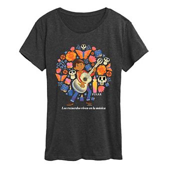 Women's Disney / Pixar's Coco "Los Recuerdos Viven En La Música" Graphic Tee