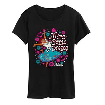 Women's Disney's Encanto Mirabel "Mira Cómo Florezco" Floral Graphic Tee