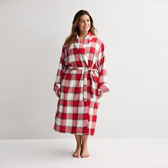 Plus Size Sonoma Goods For Life® Long Flannel Robe