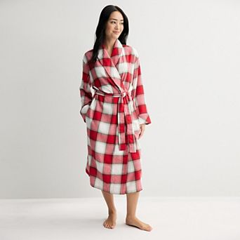 Women's Sonoma Goods For Life® Long Flannel Robe