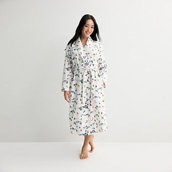 Women's Sonoma Goods For Life® Long Flannel Robe
